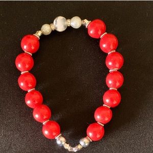 Beautiful Red Beaded Bracelet ❤️